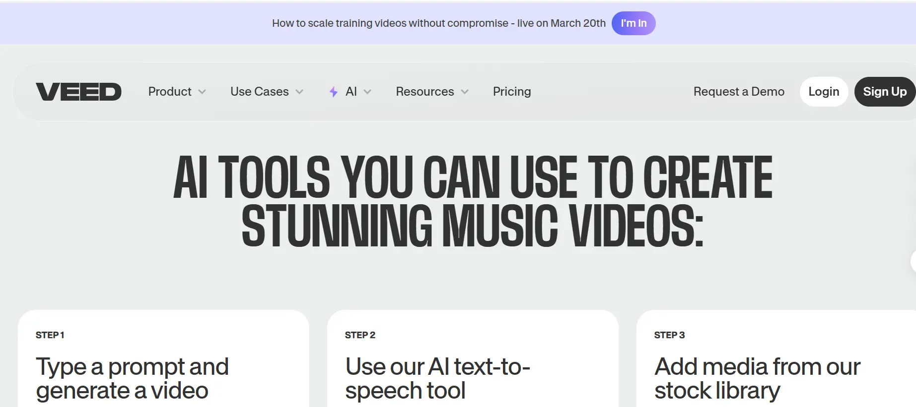 14. AI Music Generator by VEED